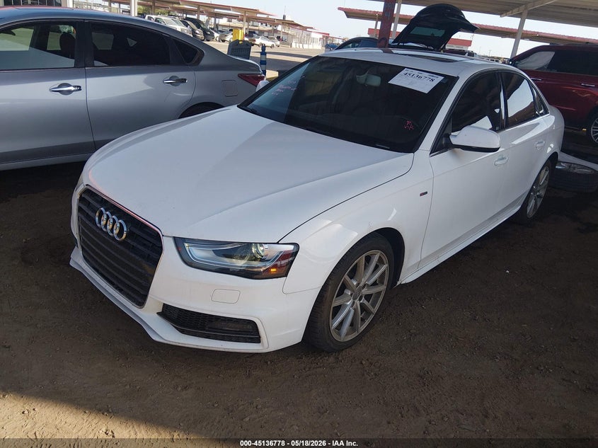 Vin: wauafafl3gn011336, lot: 45634407, audi a4 2.0t premium 20162