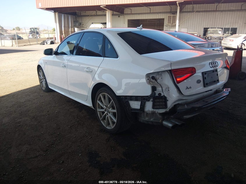 Vin: wauafafl3gn011336, lot: 45634407, audi a4 2.0t premium 20163