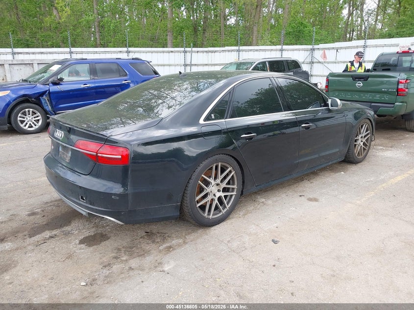 Vin: wauk2afd0fn015397, lot: 45634434, audi s8 4.0t 20154