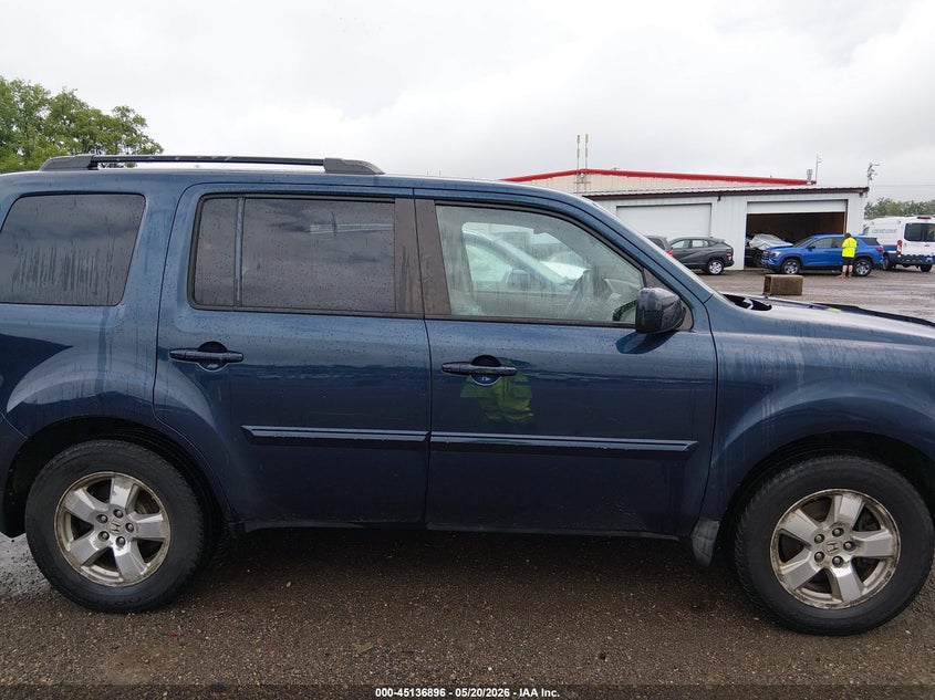 2011 Honda Pilot 3.5 Ex blue Lot 111045136896 Vin 5FNYF4H44BB032129