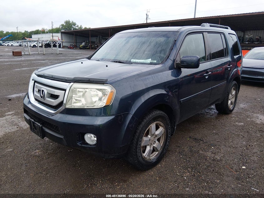 5FNYF4H44BB032129 2011 Honda Pilot 3.5 Ex blue