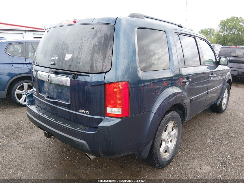 2011 Honda Pilot 3.5 Ex blue Lot 111045136896 Vin 5FNYF4H44BB032129