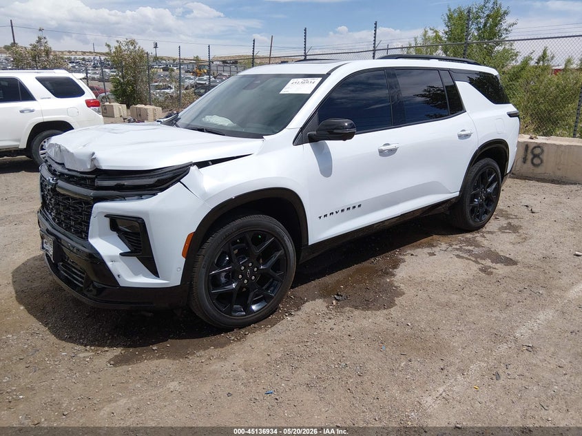 Vin: 1gnevlks9tj258238, lot: 45634563, chevrolet traverse awd rs 20262