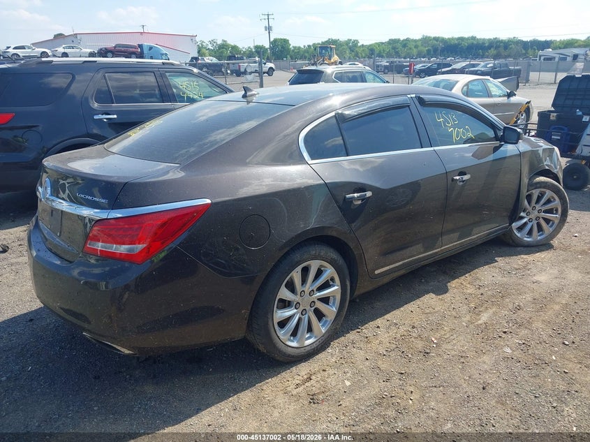 Vin: 1g4gb5g39ef102810, lot: 45634631, buick lacrosse leather group 20144