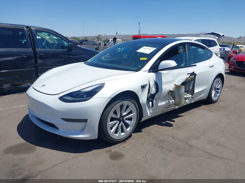 Vin: 5yj3e1ea0mf031925, lot: 45634646, tesla model 3 standard range plus rear-wheel drive 20212