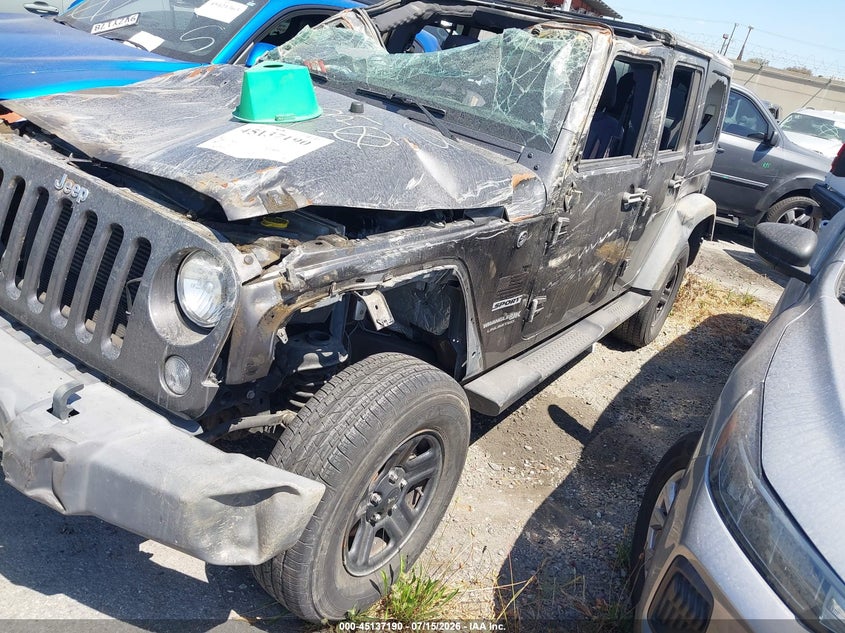 2018 Jeep Wrangler Jk Unlimited Sport 4x4 1C4BJWDG5JL831705 photo 1