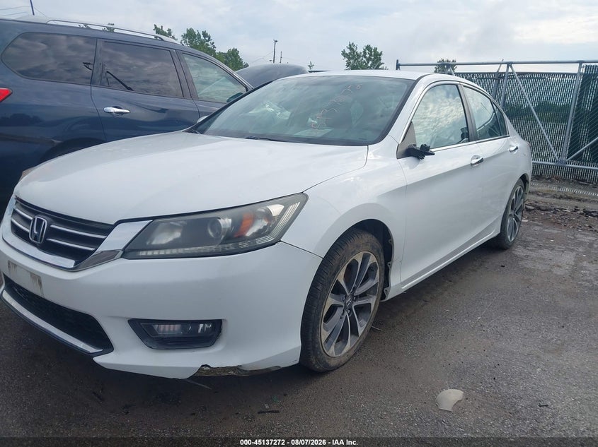 Vin: 1hgcr2f57fa273541, lot: 45634901, honda accord sport 20152