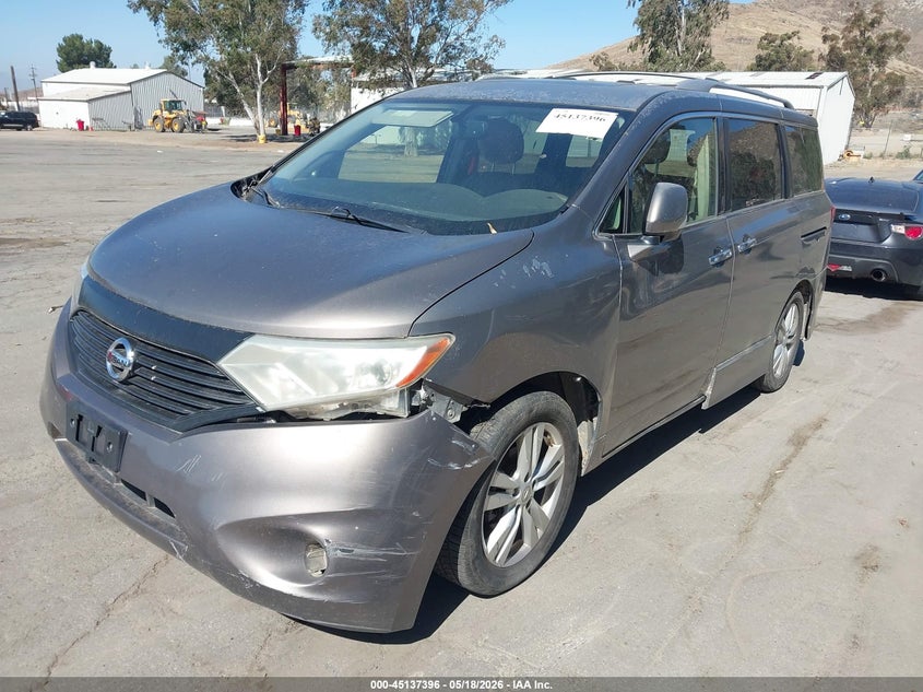 Vin: jn8ae2kp2e9100605, lot: 45635025, nissan quest le 20142