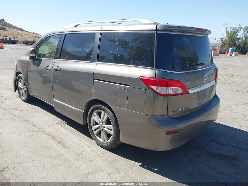 Vin: jn8ae2kp2e9100605, lot: 45635025, nissan quest le 20143