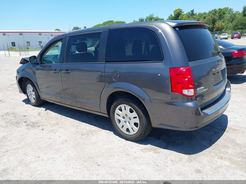 Vin: 2c4rdgbg2jr190647, lot: 45635078, dodge grand caravan se 20183