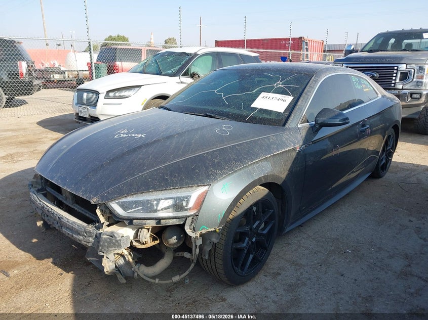 Vin: wautnaf50ja076429, lot: 45635125, audi a5 2.0t premium 20182