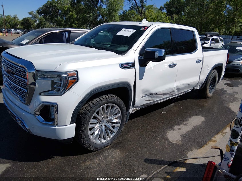 Vin: 1gtu9fel8kz290550, lot: 45635141, gmc sierra 1500 denali 20192