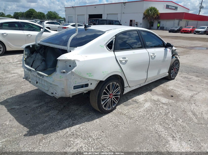 Vin: 3kpf44ac8re719225, lot: 45635290, kia forte gt 20244