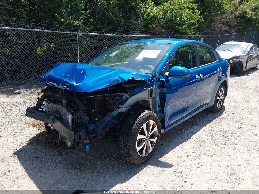 Vin: 3kpa24ad7ne506981, lot: 45635356, kia rio s 20222