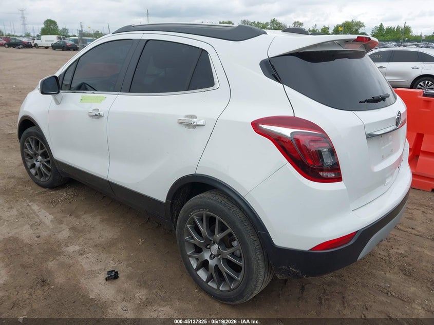 Vin: kl4cj1sb6kb701349, lot: 45635454, buick encore fwd sport touring 20193
