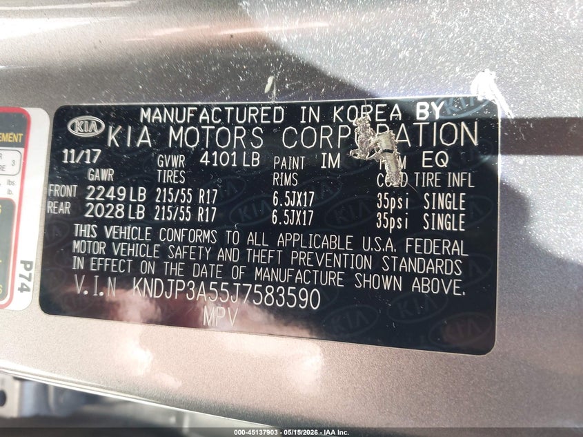2018 KIA SOUL HATCHBACK 2.0L I-4 DI, DOHC, VVT, 161HP