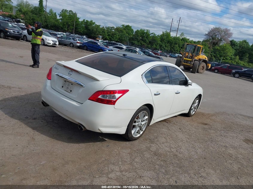 2011 Nissan Maxima 3.5 3.5 Sv white Lot 111045138194 Vin 1N4AA5AP1BC863861