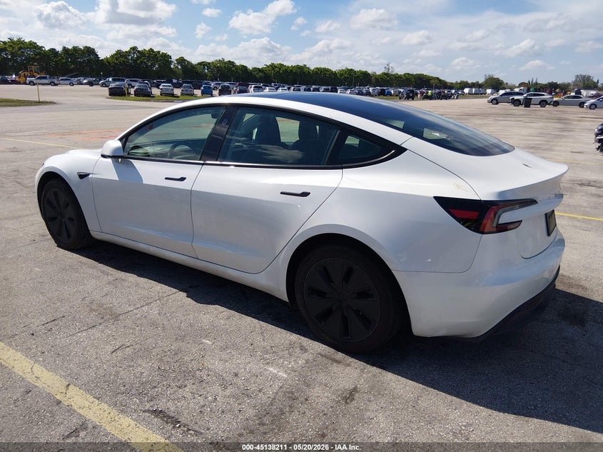 Vin: 5yj3e1ea9sf989233, lot: 45635840, tesla model 3 long range rear-wheel drive/standard rear-wheel drive 20253