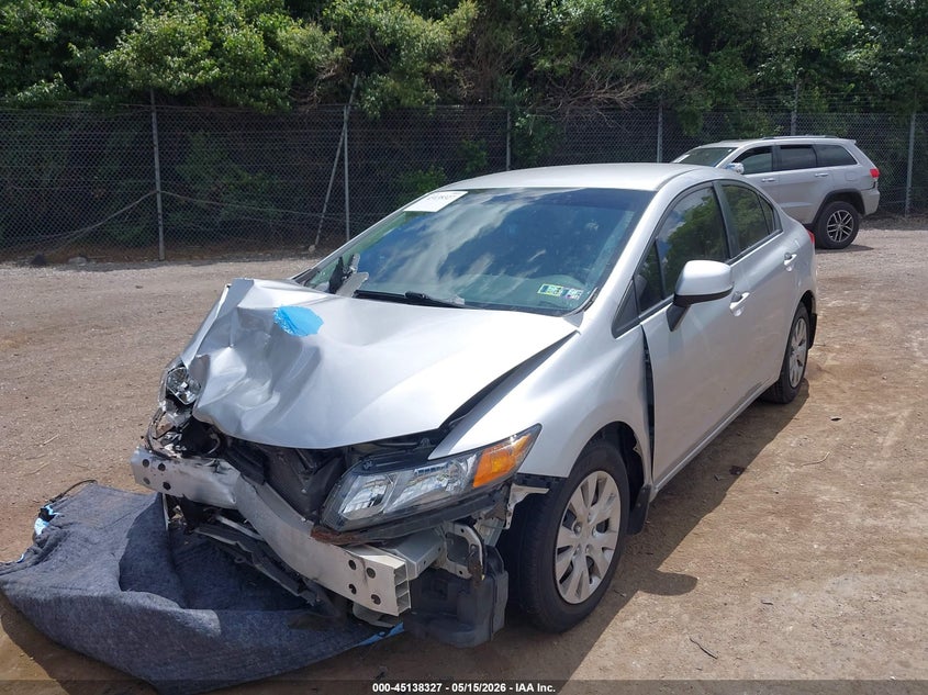 2012 Honda Civic Lx 19XFB2E50CE056424 photo 1