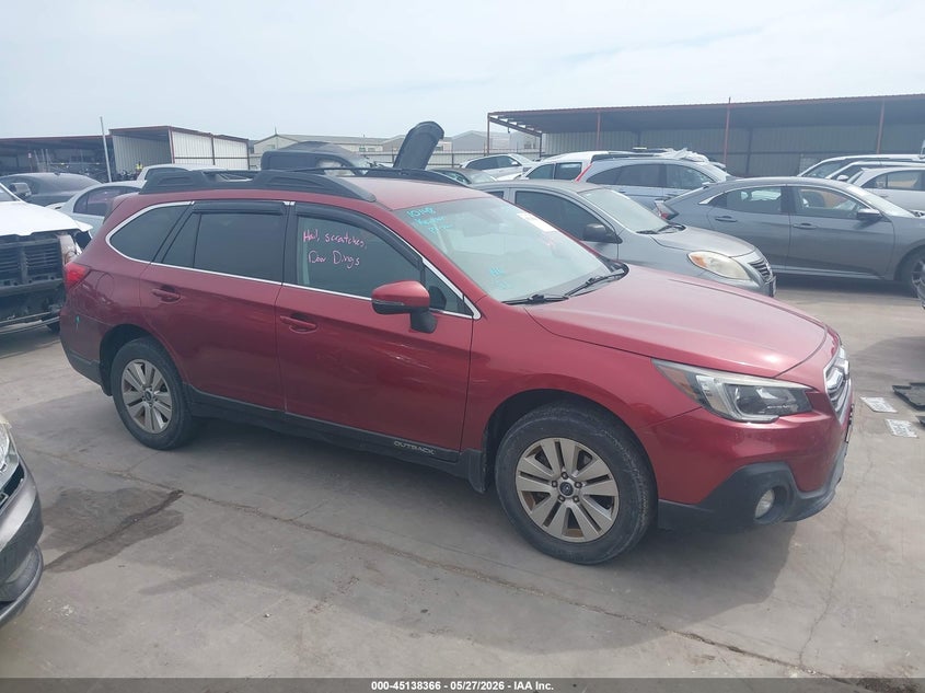 2019 SUBARU OUTBACK SPORT UTILITY VEHICLE 2.5L H4 FI DOHC 16V NF4