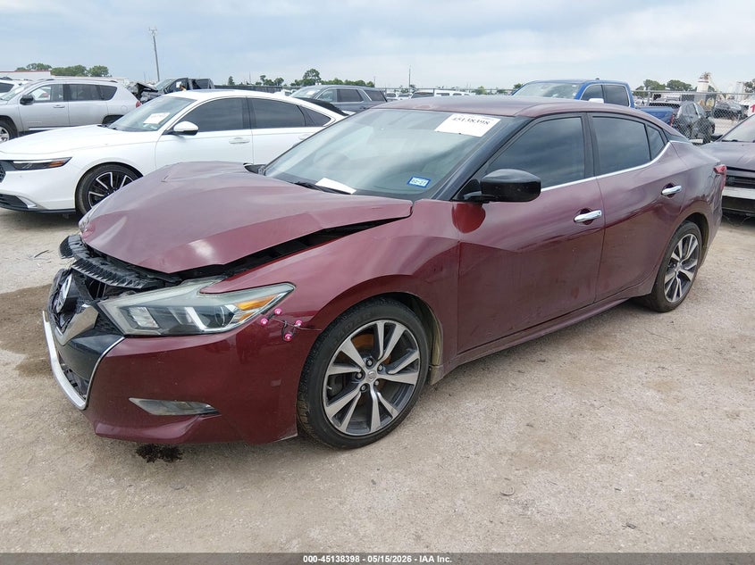 Vin: 1n4aa6ap1gc419781, lot: 45636027, nissan maxima 3.5 s 20162