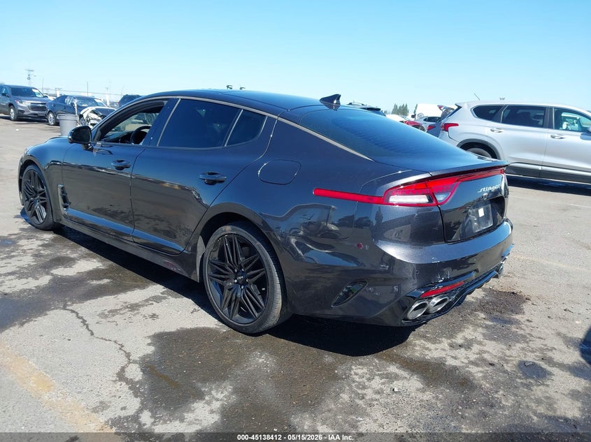 Vin: knae55lc5p6135375, lot: 45636041, kia stinger gt2 20233