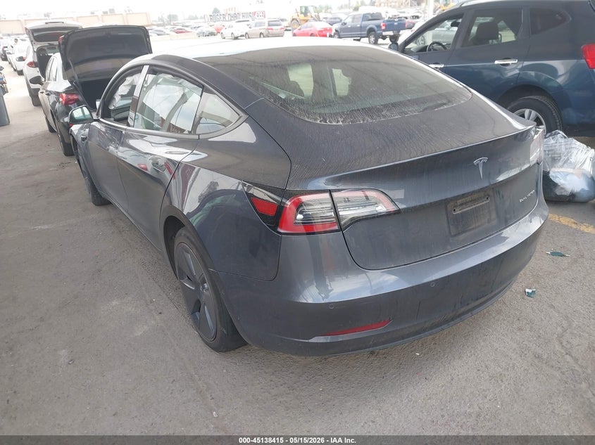 Vin: 5yj3e1eb5mf099856, lot: 45636044, tesla model 3 long range dual motor all-wheel drive 20213