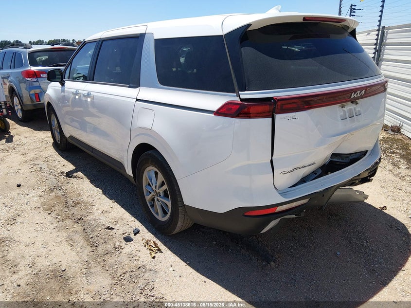 Vin: kndnb4h32n6189275, lot: 45636245, kia carnival mpv lx seat package 20223