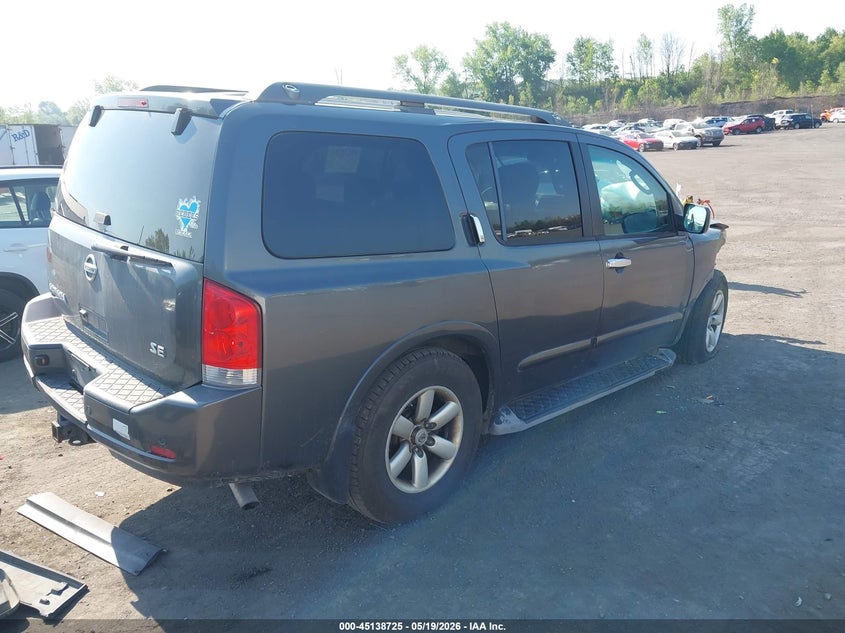 Vin: 5n1aa0nc7an613933, lot: 45636354, nissan armada se 20104