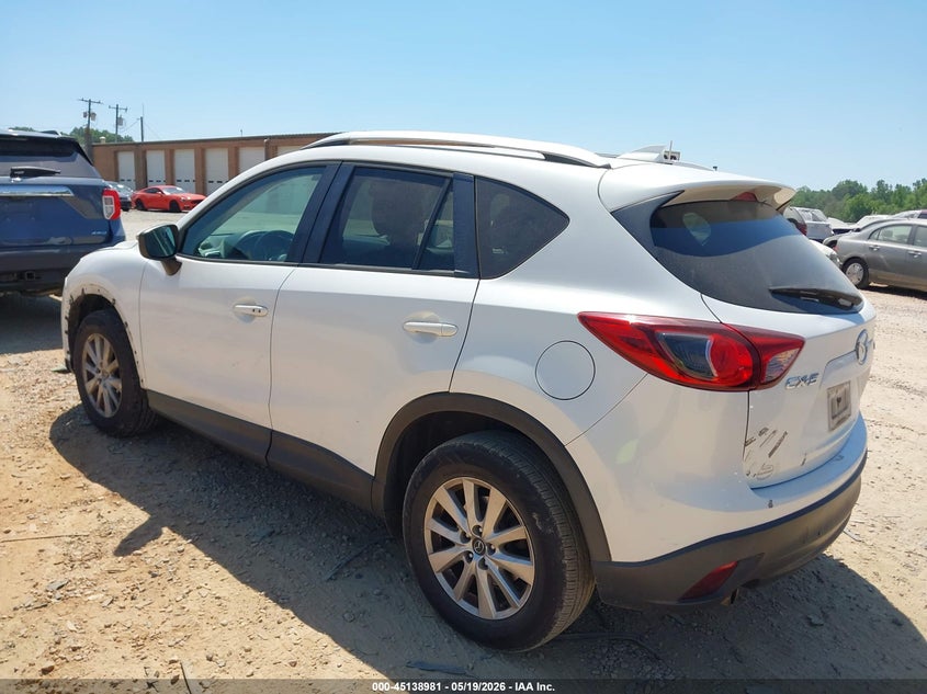 Vin: jm3ke2cyxg0740647, lot: 45636610, mazda cx-5 touring 20163