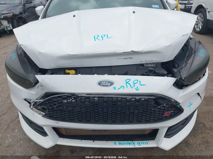 2018 Ford Focus St VIN: 1FADP3L96JL325427 Lot: 45139103