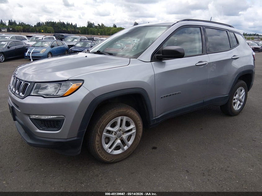 Vin: 3c4njdab2jt392302, lot: 45636776, jeep compass sport 4x4 20182