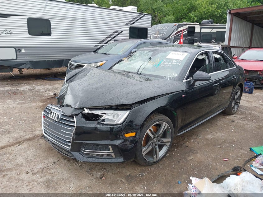 Vin: waulmaf45ja219997, lot: 45636854, audi a4 2.0t ultra premium 20182