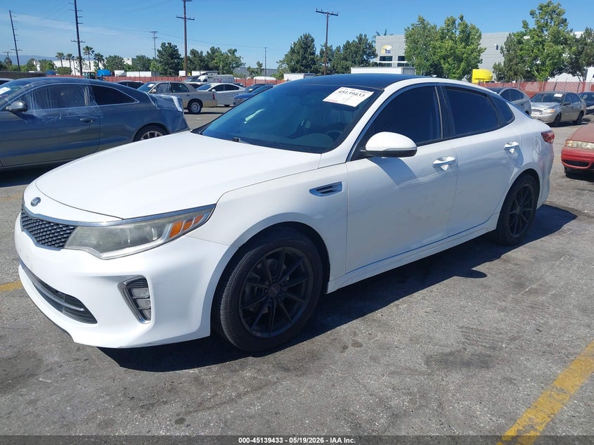 Vin: 5xxgt4l32jg224194, lot: 45637062, kia optima s 20182