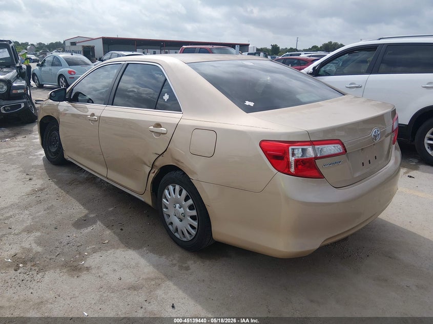 2012 TOYOTA CAMRY SEDAN 2.5L I-4 DOHC, VVT, 178HP