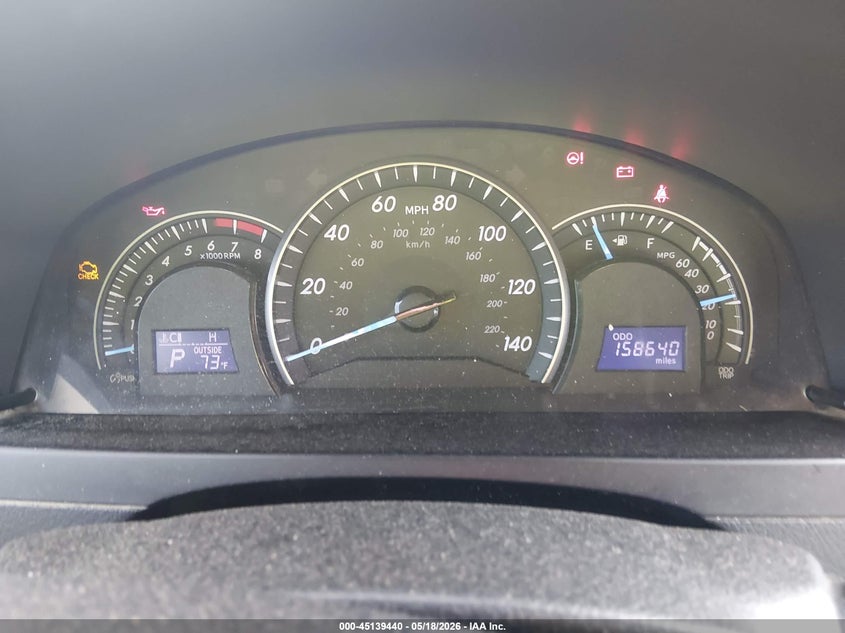 2012 TOYOTA CAMRY SEDAN 2.5L I-4 DOHC, VVT, 178HP