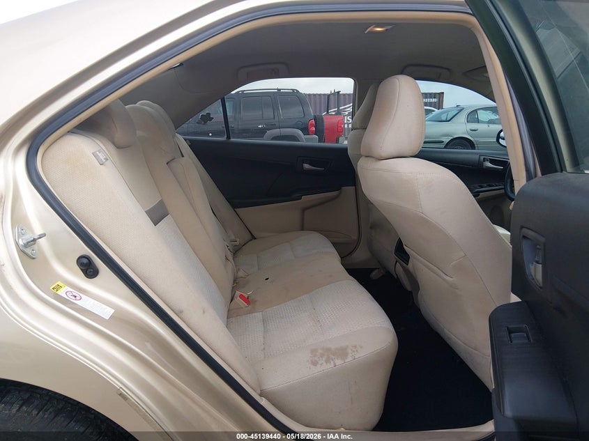 2012 TOYOTA CAMRY SEDAN 2.5L I-4 DOHC, VVT, 178HP