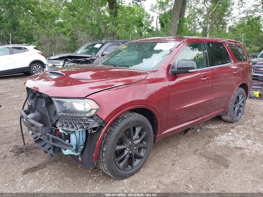 Vin: 1c4rdhdg9jc371787, lot: 45637129, dodge durango gt rwd 20182