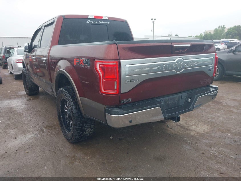 Vin: 1ftew1eg5ffa10321, lot: 45637210, ford f-150 king ranch 20153