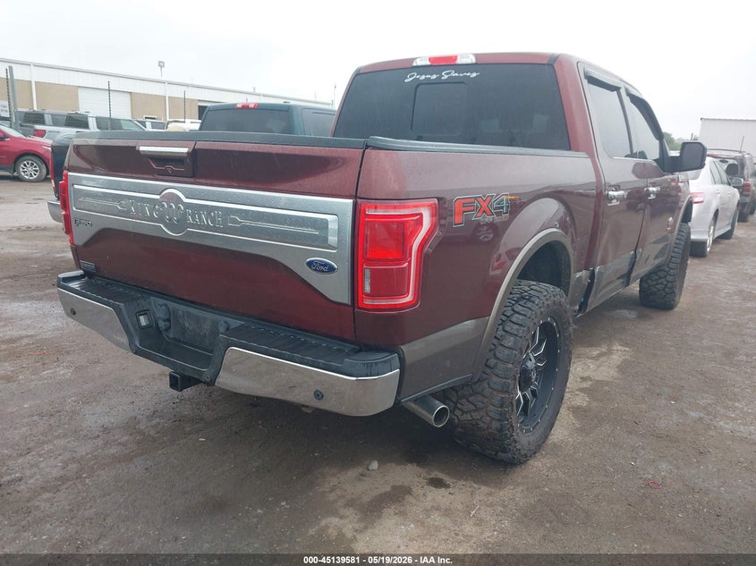 Vin: 1ftew1eg5ffa10321, lot: 45637210, ford f-150 king ranch 20154