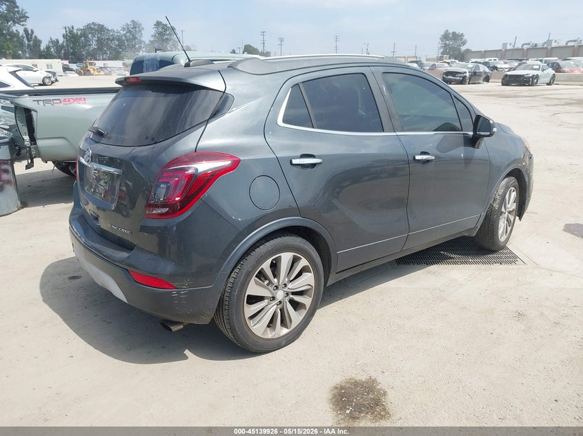 Vin: kl4cjasb7hb165102, lot: 45637555, buick encore preferred 20174