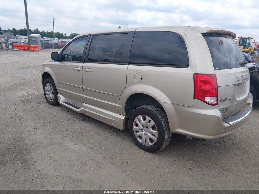 Vin: 2c4rdgbg2gr155812, lot: 45637601, dodge grand caravan se 20163