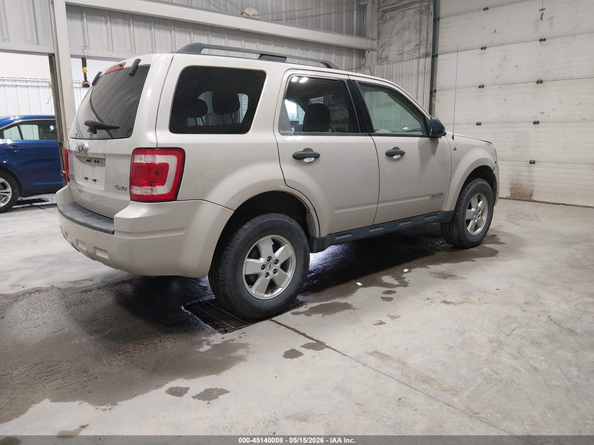 2008 Ford Escape 3.0 Xlt beige Lot 111045140008 Vin 1FMCU93188KB46197