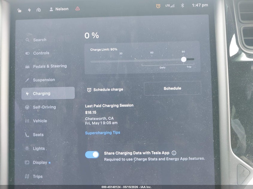 2020 Tesla Model X Long Range Dual Motor All-Wheel Drive/Long Range Plus Dual Motor All-Wheel Drive VIN: 5YJXCBE28LF270109 Lot: 45140124