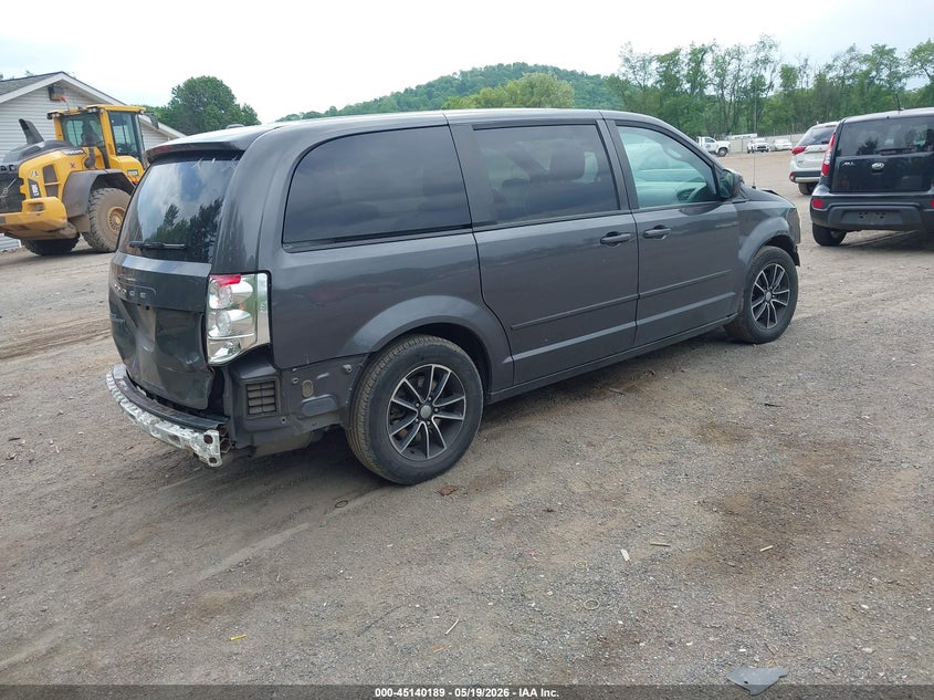 Vin: 2c4rdgbg0hr607399, lot: 45637818, dodge grand caravan se plus 20174