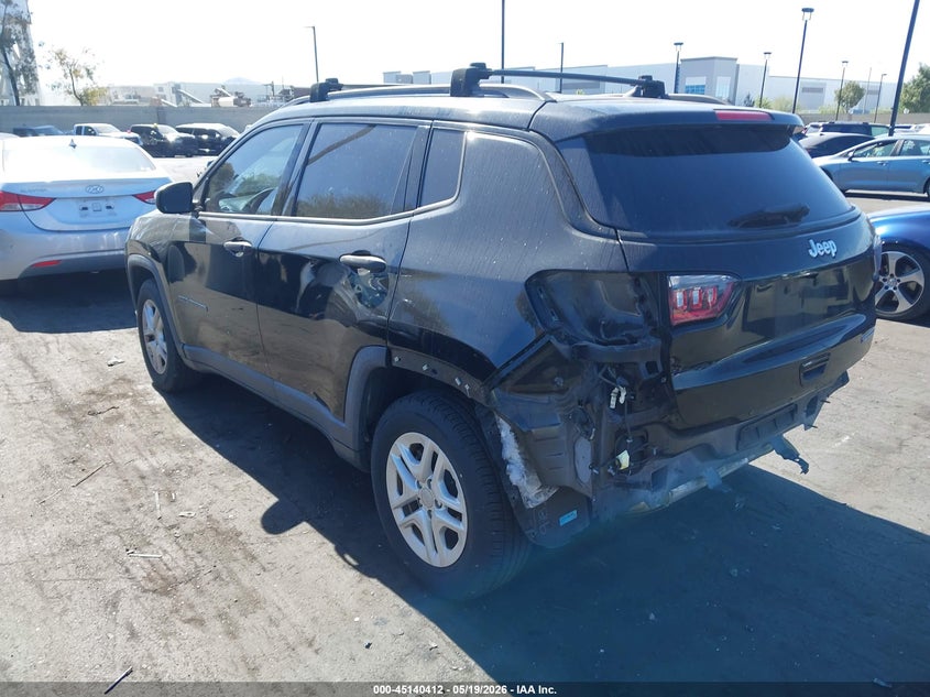 Vin: 3c4njcab5ht669528, lot: 45638041, jeep new compass sport fwd 20173