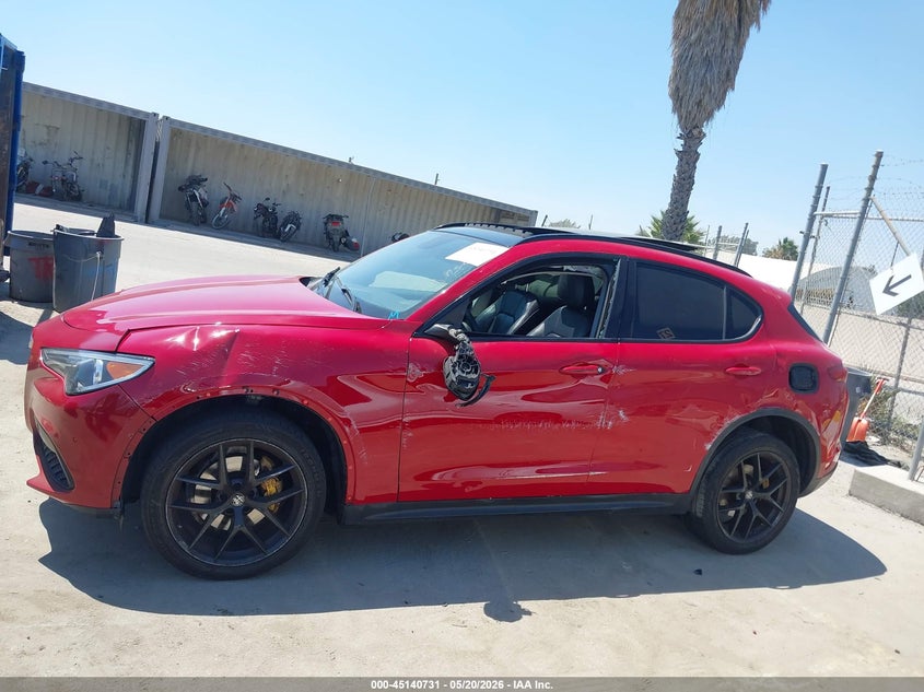 2019 Alfa Romeo Stelvio Rwd VIN: ZASPAJAN8K7C70820 Lot: 45140731