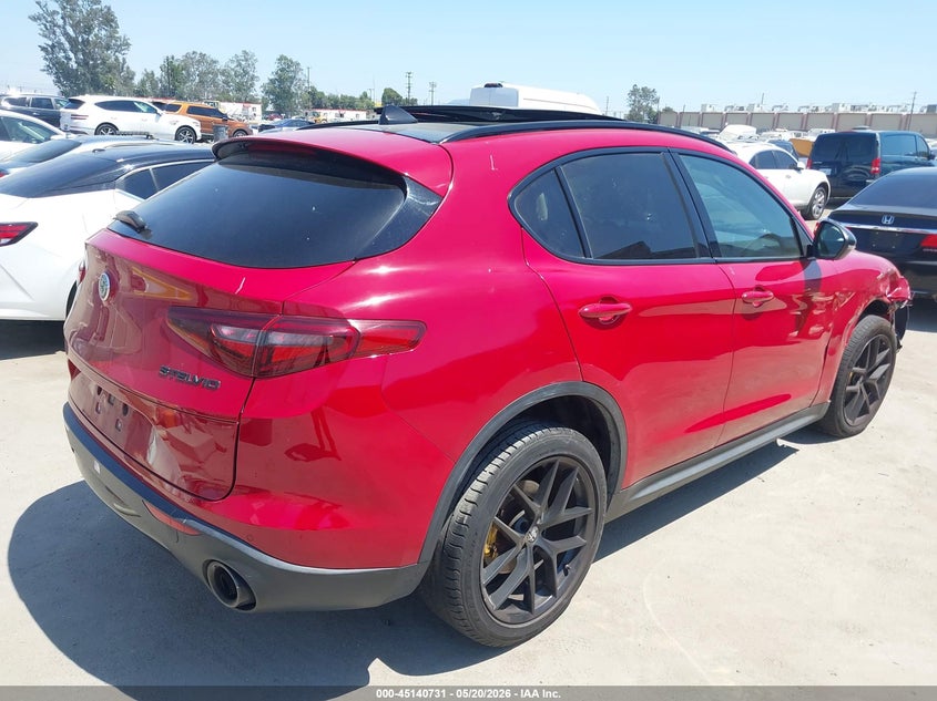 Vin: zaspajan8k7c70820, lot: 45638360, alfa romeo stelvio rwd 20194