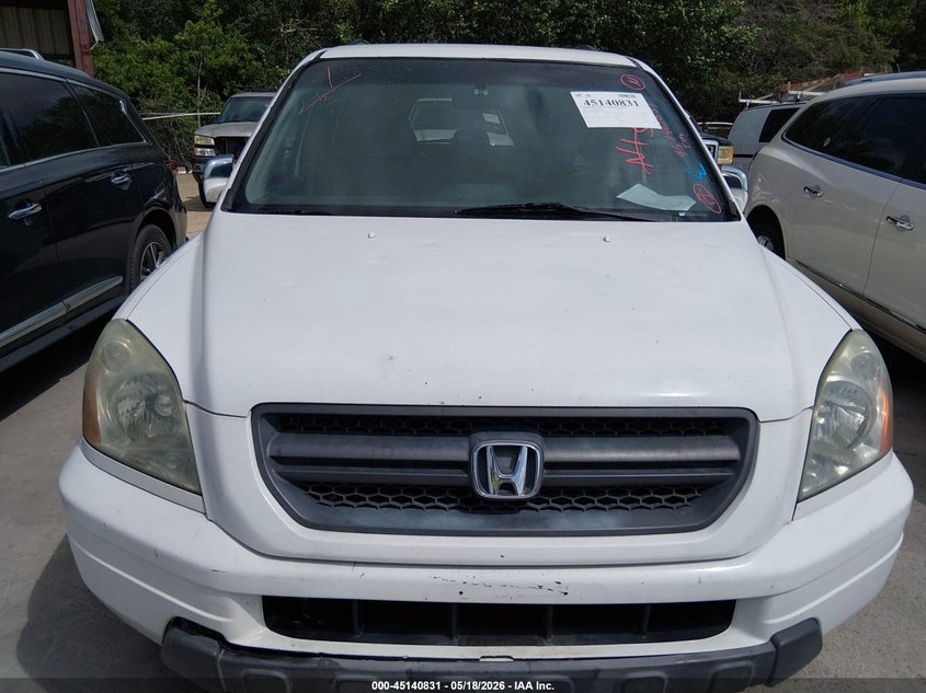 2004 Honda Pilot Ex-L VIN: 2HKYF186X4H523213 Lot: 45140831