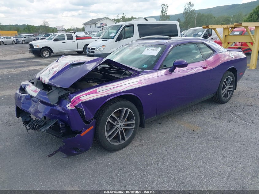 Vin: 2c3cdzgg0jh311731, lot: 45638521, dodge challenger gt awd 20182